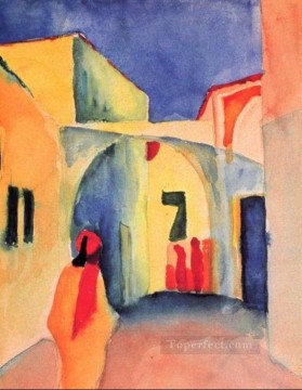 August Macke Painting - A Street August Macke